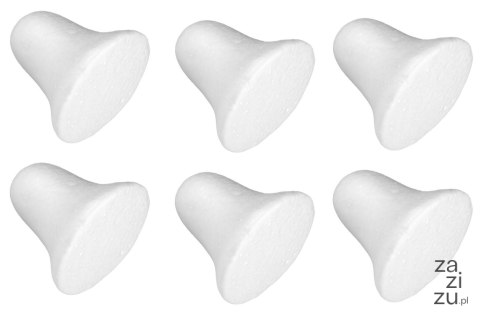 Dzwonki styropianowe 5cm 6szt. | AS-584Z Dzwonki styropianowe 5cm 6szt. | AS-584Z