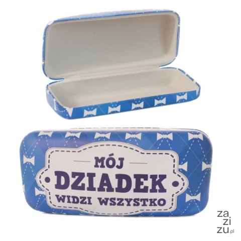 Etui na okulary dla Dziadka z napisem MÓJ DZIADEK WIDZI WSZYSTKO Etui na okulary dla Dziadka z napisem MÓJ DZIADEK WIDZI WSZYSTKO
