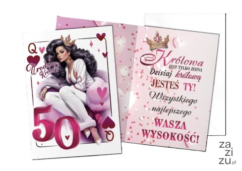Karnet B6 Urodziny Królowej 50-tka 164 Karnet B6 Urodziny Królowej 50-tka 164