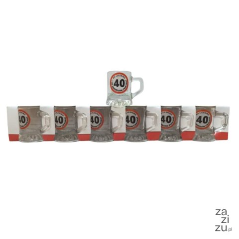 Kieliszek kufelek 6szt. 40-tka 25ml Kieliszek kufelek 6szt. 40-tka 25ml