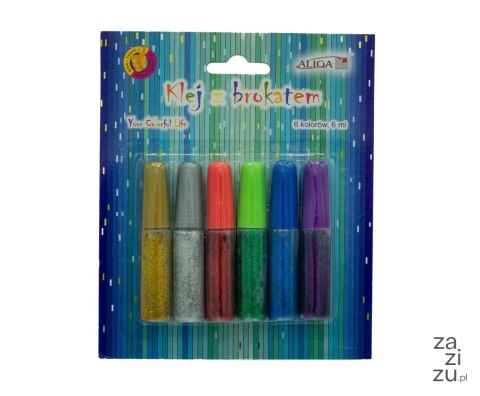 Klej brokatowy 6ml 6szt. | GG606 Klej brokatowy 6ml 6szt. | GG606