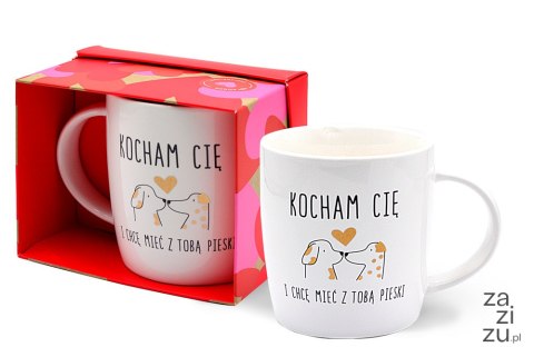 Kubek Kocham Cię i chcę mieć z Tobą pieski TOP-007 Kubek Kocham Cię i chcę mieć z Tobą pieski TOP-007