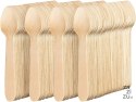 Łyżki drewniane jednorazowe sztućce ekologiczne 16 cm - 100 szt