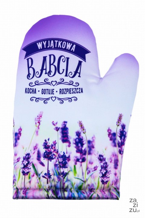 Rękawica kuchenna lawenda Babcia | RK54 Rękawica kuchenna lawenda Babcia | RK54
