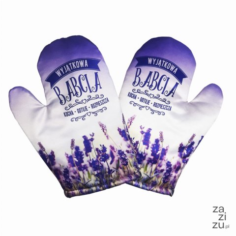 Rękawica kuchenna lawenda Babcia | RK54 Rękawica kuchenna lawenda Babcia | RK54