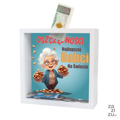 Skarbonka MDF - " Oszczędności Najlepszej Babci na świecie" Skarbonka MDF - " Oszczędności Najlepszej Babci na świecie"