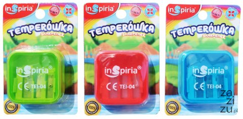 Temperówka 12szt. potrójna INSPIRIA | 1485 Temperówka 12szt. potrójna INSPIRIA | 1485