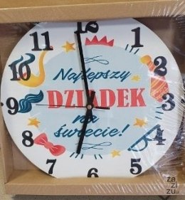 Zegar ścienny 30 cm Najlepszy Dziadek na Świecie