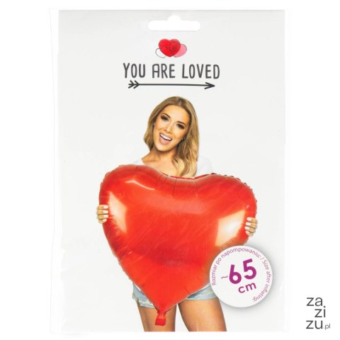 Balon foliowy - serce gigant 65cm BLF6040 Balon foliowy - serce gigant 65cm BLF6040