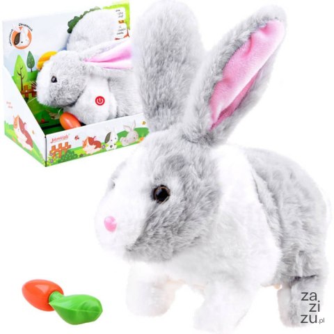 Interaktywny zwierzaczek chrupaczek kicający Królik + marchewka ZA2685 SZ Interaktywny zwierzaczek chrupaczek kicający Królik + marchewka ZA2685 SZ