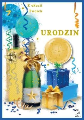 Karnet Urodziny (wymienne cyfry,prezenty) DK-1223 Karnet Urodziny (wymienne cyfry,prezenty) DK-1223