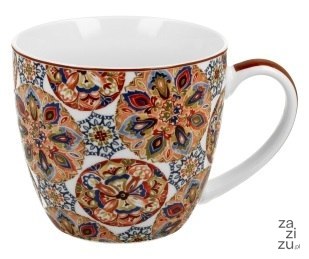 Kubek 460 ml w "koszyczku" GANIKA RED Kubek 460 ml w "koszyczku" GANIKA RED