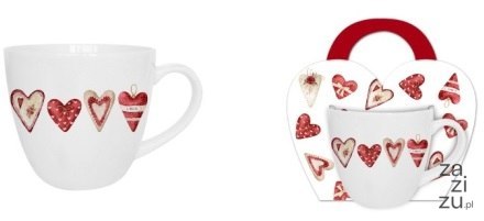 Kubek 460ml w koszyczku SERCA 2 Kubek 460ml w koszyczku SERCA 2