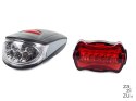 Oświetlenie rowerowe lampka rowerowa rower 7+5 led | 14054
