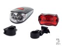 Oświetlenie rowerowe lampka rowerowa rower 7+5 led | 14054