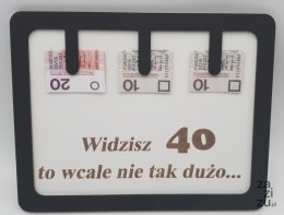 Ramka humor widzisz 40 to wcale nie tak dużo