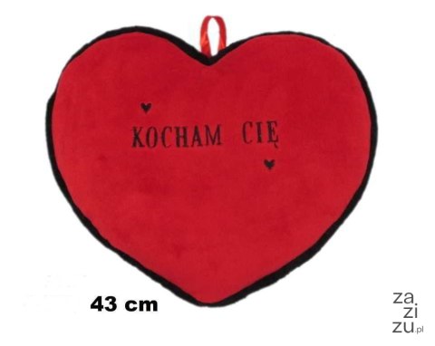 Serce pluszowe 43cm KOCHAM CIĘ S1199 Serce pluszowe 43cm KOCHAM CIĘ S1199