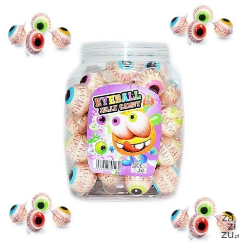 Żelki oczy EYE BALL JELLY CANDY 18g 50szt.