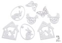 Ażurowe wykrawanki wielkanocne 4cm - 6cm 8szt. | 173CANG3010