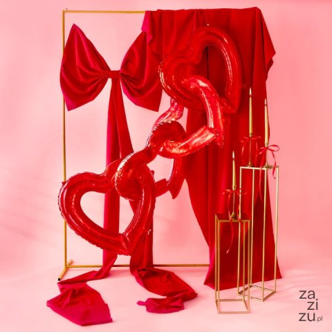 Balon foliowy ramka w kształcie serca 69 x 70cm 157893 Balon foliowy ramka w kształcie serca 69 x 70cm 157893