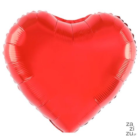 Balon foliowy serce czerwony 80cm Balon foliowy serce czerwony 80cm