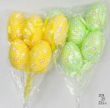 Dekoracja wielkanocna jajka na piku 5szt. 5626 Wie-0264