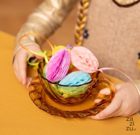 Dekoracje wielkanocne honeycomb Jajka 6szt. mix Dekoracje wielkanocne honeycomb Jajka 6szt. mix