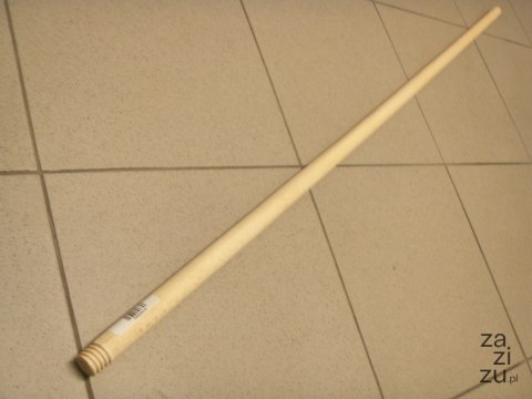 Kij drewniany z gwintem 120cm Kij drewniany z gwintem 120cm