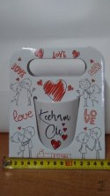 Kubek ceramiczny w ozdobnym opakowaniu z napisem "Kocham Cię"
