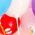 Patyczki do balonów z zatyczką papierowe białe 10szt. EKO
