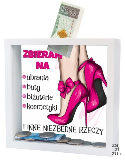 Skarbonka MDF - "Zbieram na....." Skarbonka MDF - "Zbieram na....."