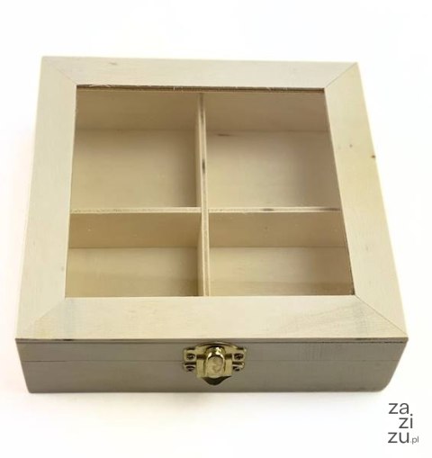 Szkatułka z przegródkami kolor naturalny do decoupage Szkatułka z przegródkami kolor naturalny do decoupage