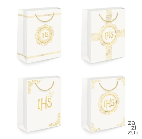 Torebki na prezenty Komunia Święta 15x 20x 10cm 12szt. | 127452 Torebki na prezenty Komunia Święta 15x 20x 10cm 12szt. | 127452