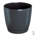 Doniczka z podstawką Coubi 18xh16,5cm grafit