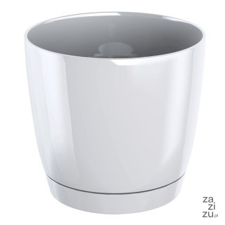 Doniczka z podstawką Coubi 21xh19,3 cm - biała Doniczka z podstawką Coubi 21xh19,3 cm - biała
