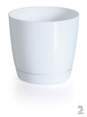 Doniczka z podstawką Coubi 24xh22cm - BIAŁA