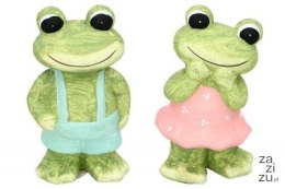 Figura ceramiczna żaba 11 x 8,5 x 20cm
