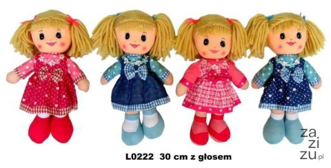 Lalka szmacianka z głosem 30cm Lalka szmacianka z głosem 30cm