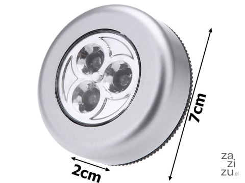 Lampka dotykowa bezprzewodowa samoprzylepna stick touch 3 led do szafy Lampka dotykowa bezprzewodowa samoprzylepna stick touch 3 led do szafy