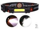 Latarka czołowa cob 4w1 lampka czołówka z magnesem 08311
