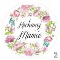 Naklejki 12szt KOCHANEJ MAMIE fi-55