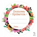 Naklejki 12szt domowa spiżarnia przetwory słoiki 55mm