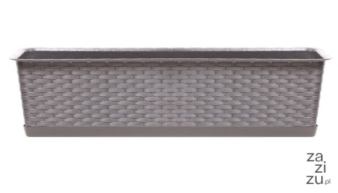 Skrzynka balkonowa z podstawką RATOLLA 50x17,3 cm h15cm MOCCA Skrzynka balkonowa z podstawką RATOLLA 50x17,3 cm h15cm MOCCA