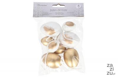 Zawieszka jajko 8szt 4+6cm Zawieszka jajko 8szt 4+6cm