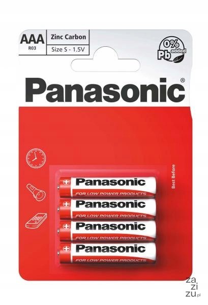 Bateria 48szt. Panasonic R03 blister Bateria 48szt. Panasonic R03 blister