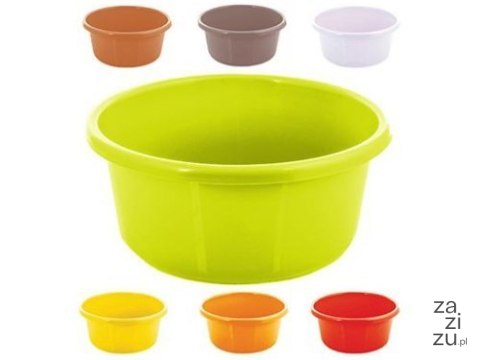 Miska plastikowa 7,5l okrągła mix kolorów Miska plastikowa 7,5l okrągła mix kolorów