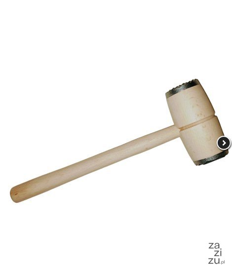 Młotek do mięsa z metalowym okuciem 30cm Młotek do mięsa z metalowym okuciem 30cm