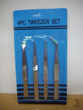 Pincety precyzyjne - zestaw 4szt. - 4176/887040/SIM2687 Pincety precyzyjne - zestaw 4szt. - 4176/887040/SIM2687