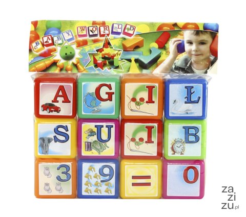 Klocki edukacyjne dmuchane 12elem. Klocki edukacyjne dmuchane 12elem.