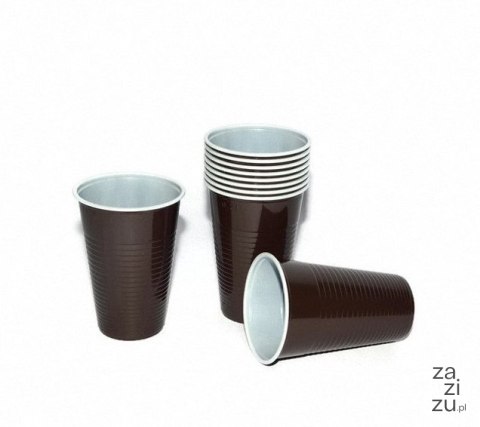 Kubki jednorazowe 200ml brązowe termiczne 100szt. Kubki jednorazowe 200ml brązowe termiczne 100szt.